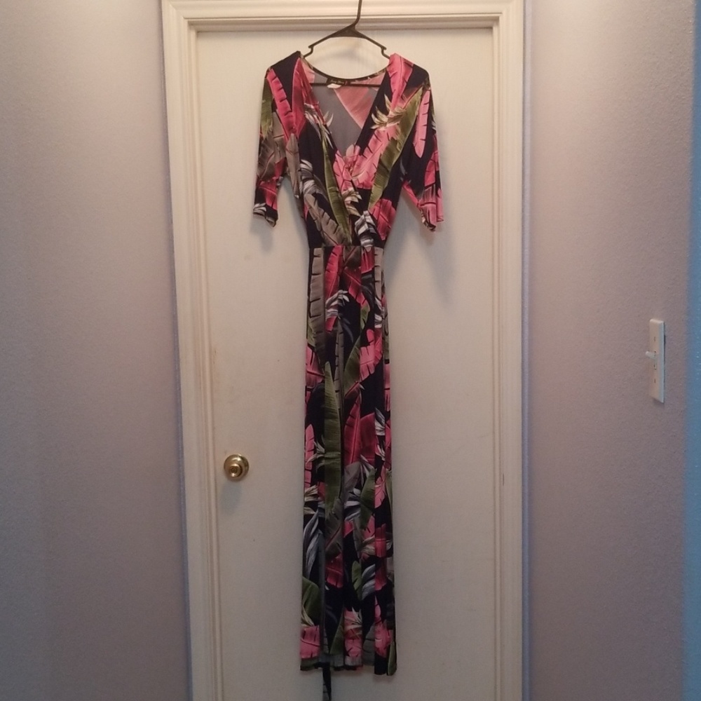Mock Wrap Dress